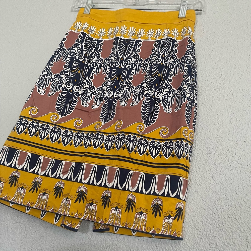 Lisbon Scroll Boho Print Pencil Skirt